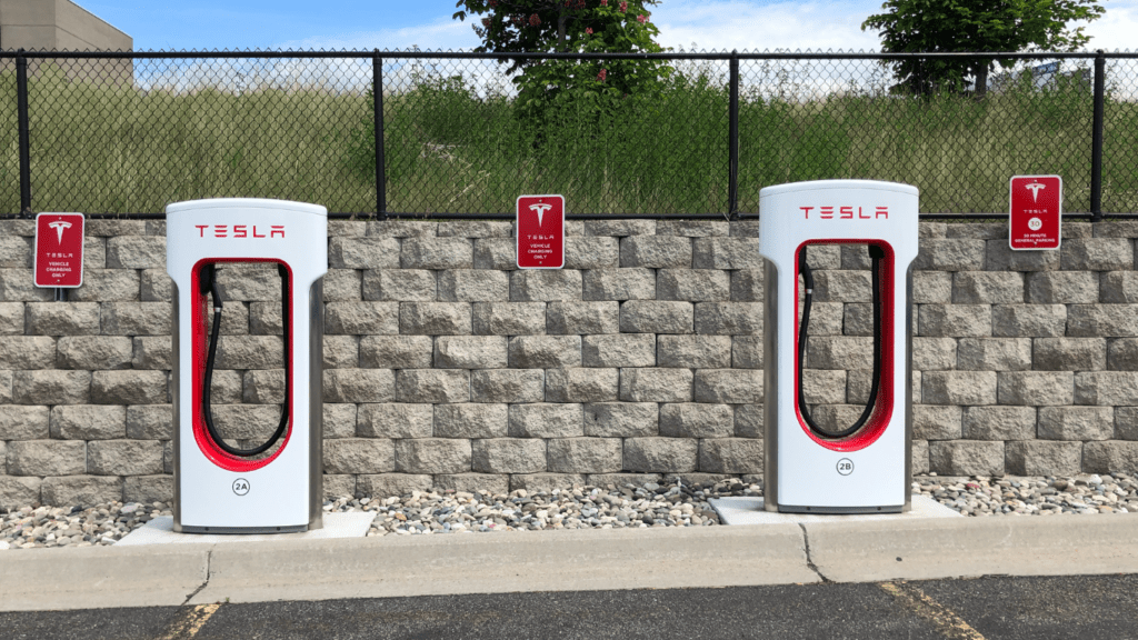 Tesla charging station