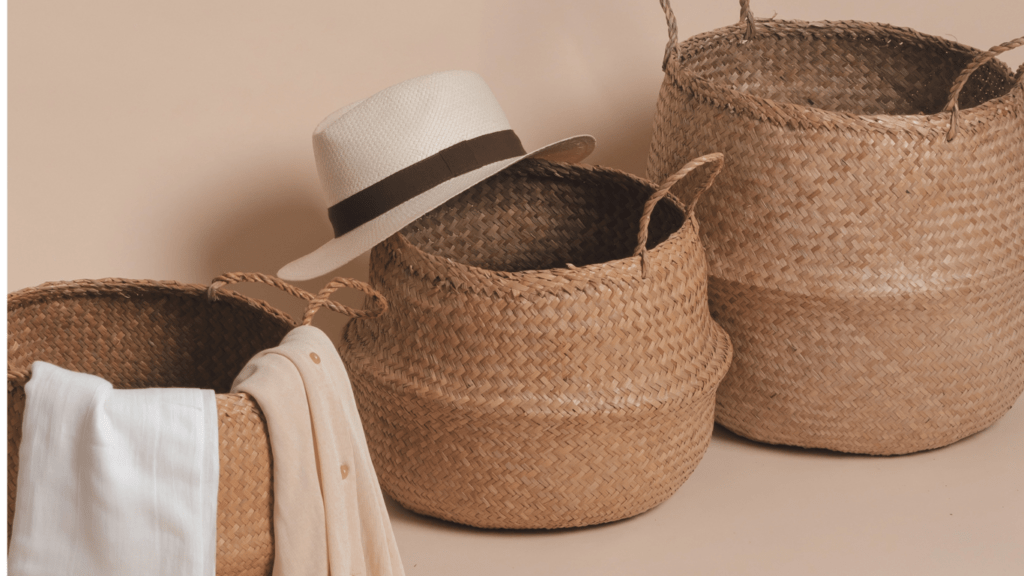 Eco hat and basket 