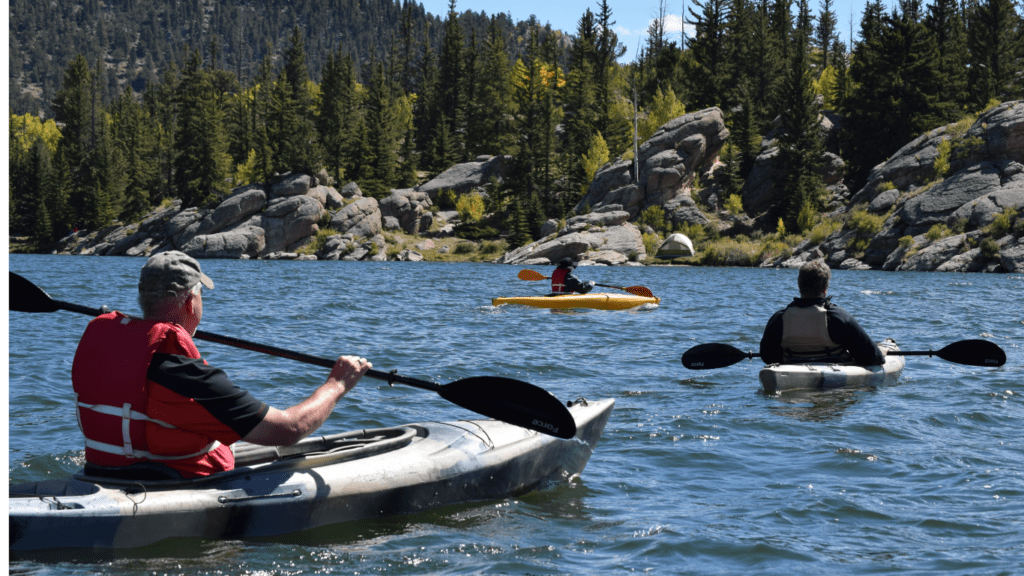 Kayakers Touring