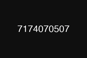 7174070507
