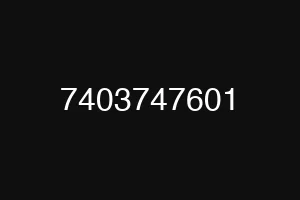 7403747601