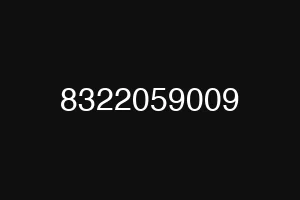 8322059009