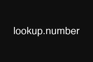 lookup.number