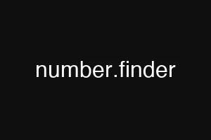 number.finder